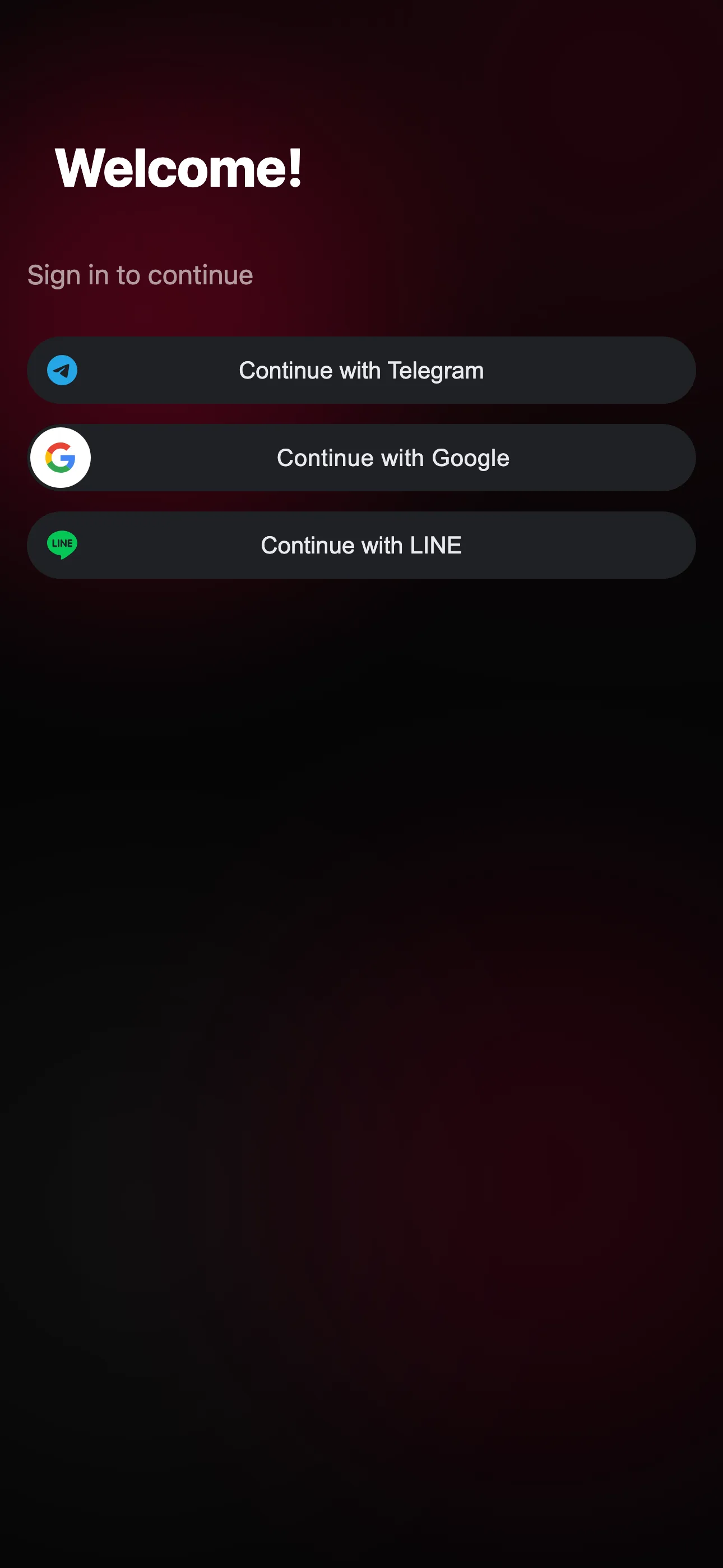 The sign-in screen a friend sees from the link